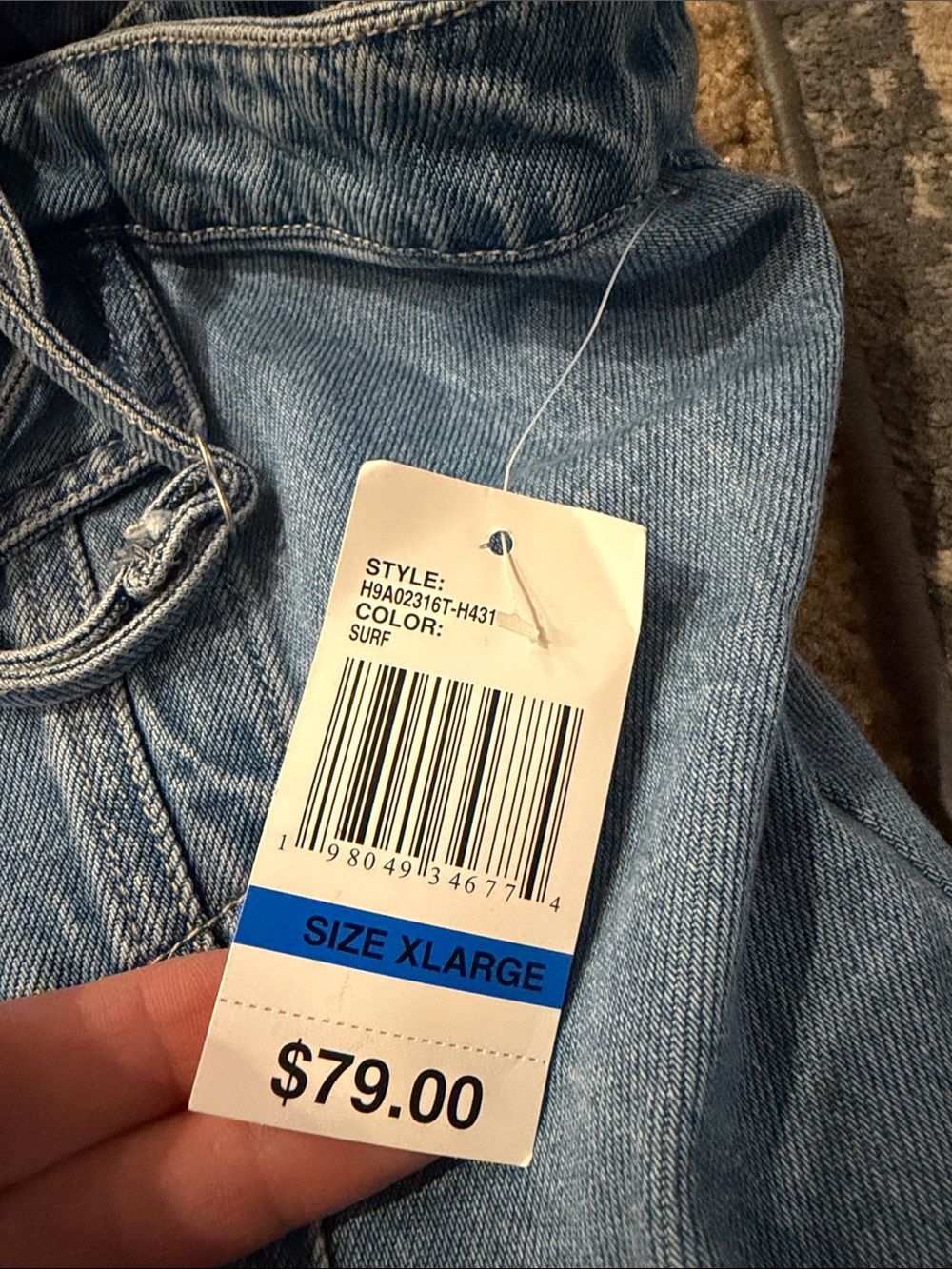 Habitual Light Blue Denim Button-Front Tank - Picture 7 of 7